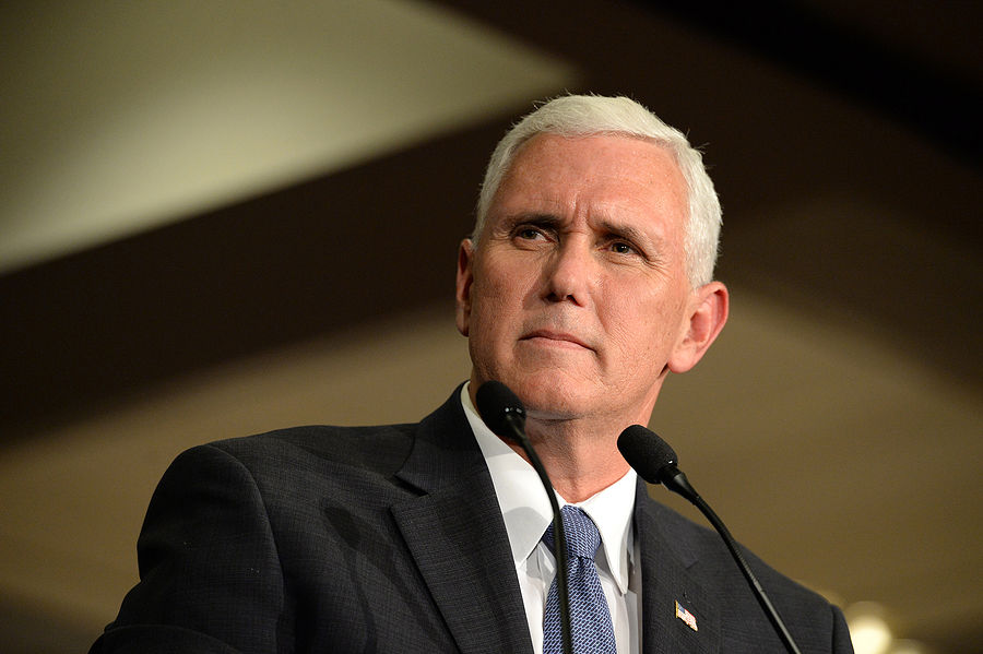 Chesterfield, MO, USA - September 06, 2016: Republican vice presidential candidate, Indiana Governor